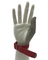 One Finger Ring Mesh Stainless Steel Glove with Textile Strap 