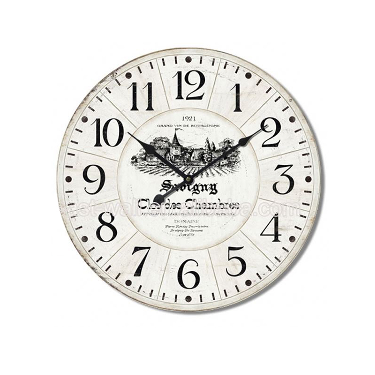 Manufacturers Retro Mdf Quart Wall Clock
