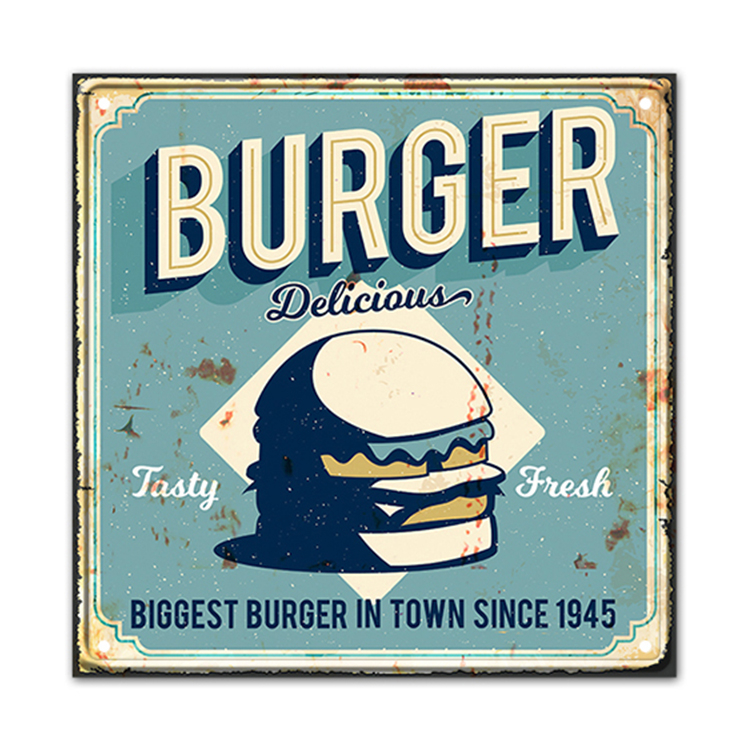Home Restaurant Decor Tin Sign Metal Plaque Gift Wall Decor