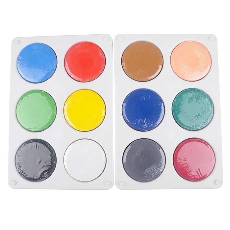 Φ57x19mm Watercolour Tablet and Plastic Palette Set