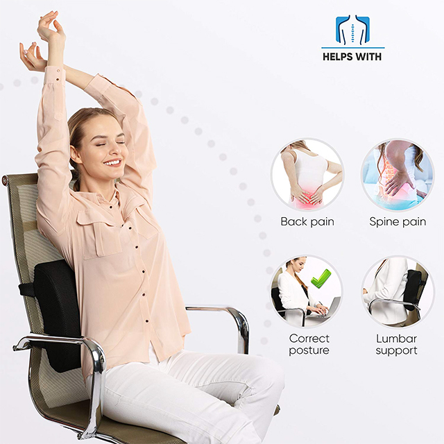 Healthy China Seat Cushion Memory Foam Lumbar Support Pillow