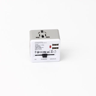 13680A Universal Travel Adapter with 2 USB