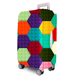 Travel Colorful Suitcase Protector Elastic Spandex Luggage Cover 