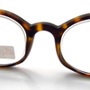 Unisex round eyewear for reading plastic frame with metal temple