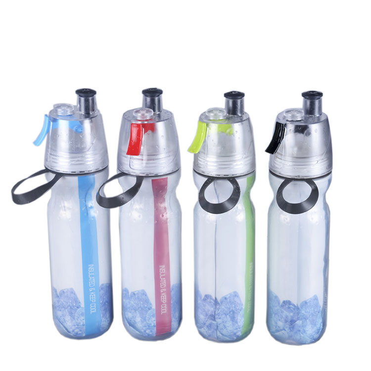 500ml Custom Printed Double Wall Plastic Spray Drink Bottles