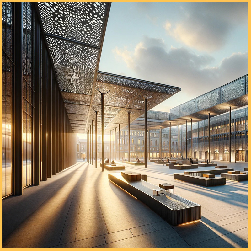 Enhancing Architecture and Construction with Perforated Metal Through Innovative Applications and Design Flexibility