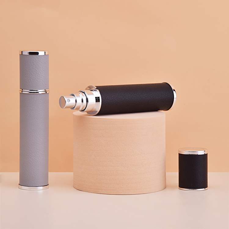 Flacon pulvérisateur de parfum en verre rechargeable de 10 ml avec couvercle en aluminium 