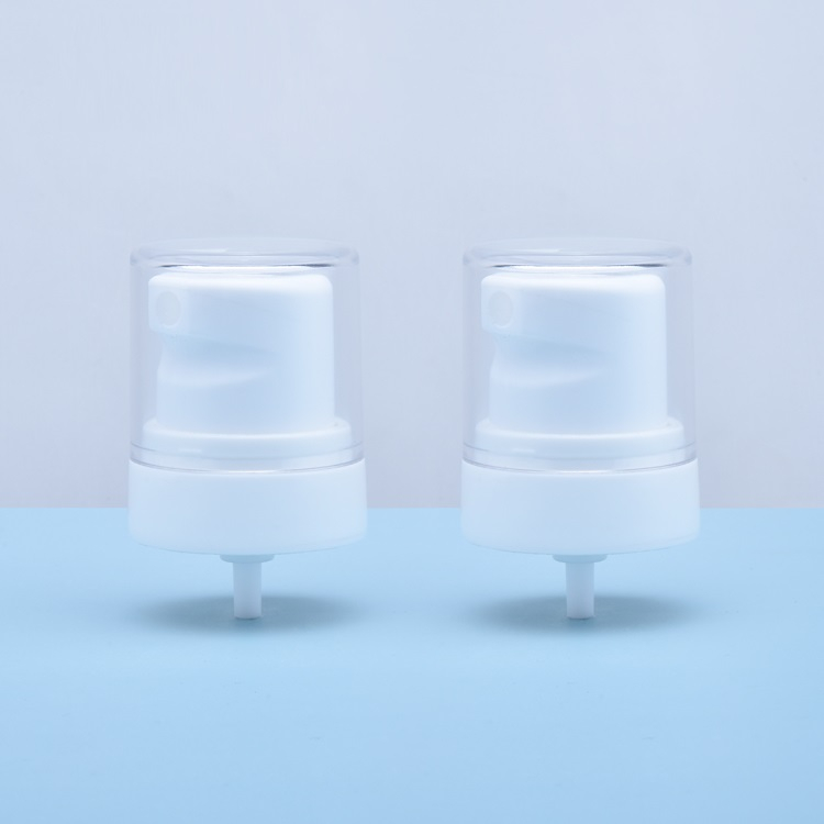 Pompe à crème en plastique avec couvercle