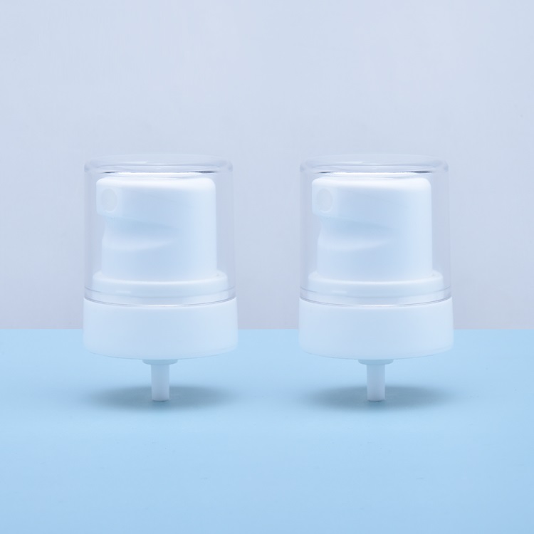 Pompe à crème en plastique avec couvercle