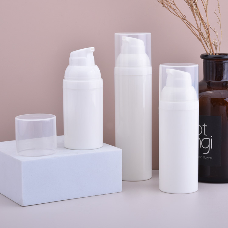 Bouteille de pompe de sérum de soins de la peau sans air 30 ml de luxe