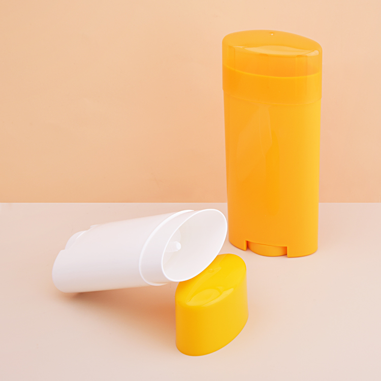 Color personalizado ovalado 28G 71g Muestra de tubo de palo de plástico de plástico gratis
