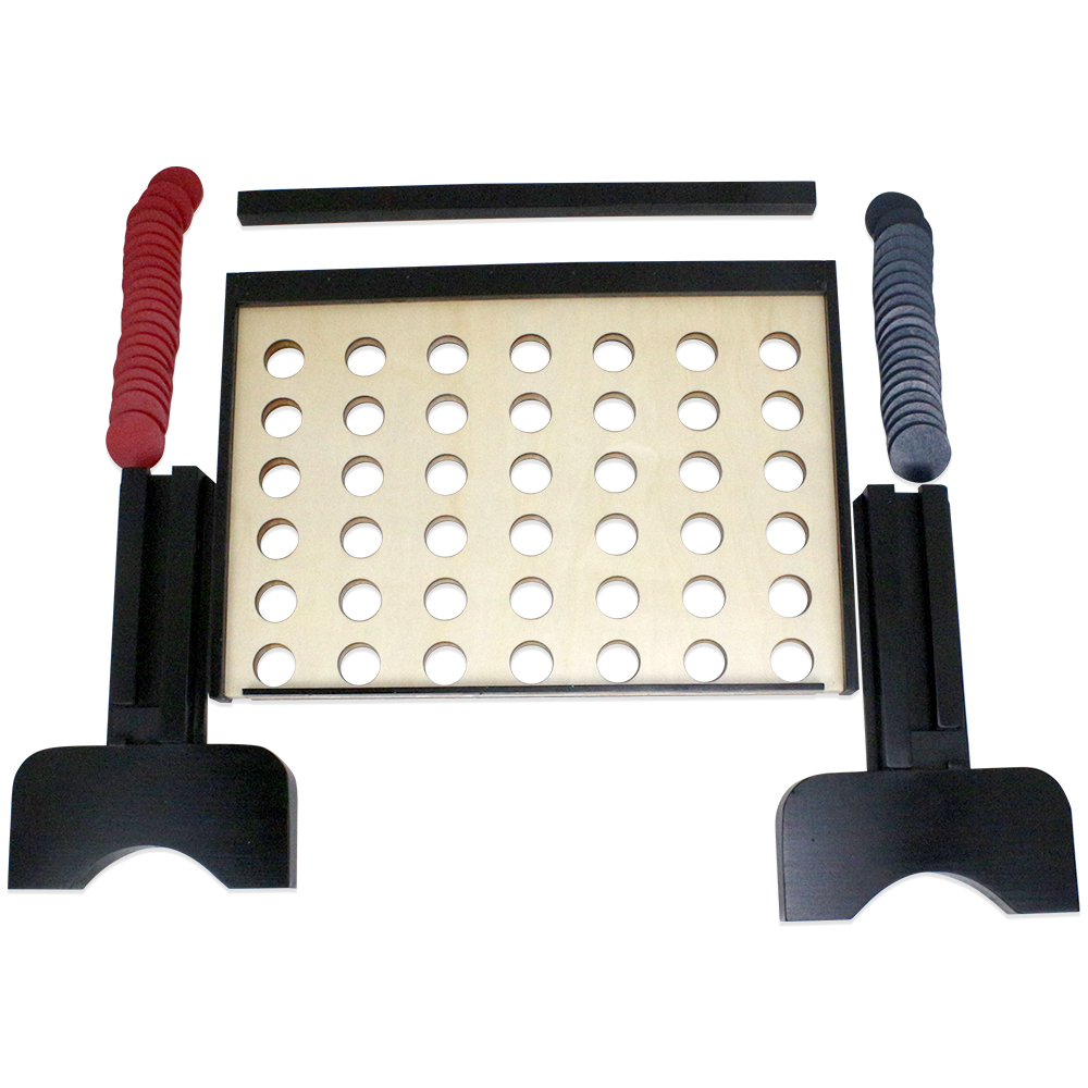 wooden outdoor game set four in a row connect 4 game for family outdoor games