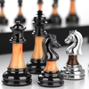 Luxury Magnetic Wooden Chess Sets Pure Copper Pieces Set Foldable Wooden Chess Set Board Handmade Portable.