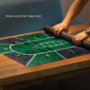 Professional Poker Mat 120 x 60 cm, Texas Hold'em Poker Rugs Deluxe Poker Table Mat。