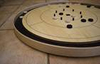 30" Wooden Black Tournament Canada Board Crokinole Game Set