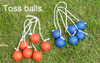  Ladder Toss Ball Game Ladder Golf Game with 6 Ball Bolas and Carrying Bag, Fun Game for Outdoor Lawn Backyard Party.