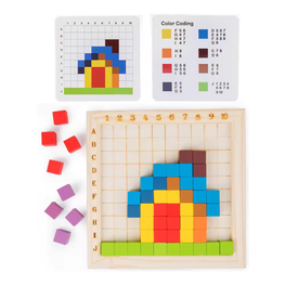  Educational Toy Puzzle A Fun and Educational Wooden Develop Color Recognition and Spatial Thinking with Colorful Cube.