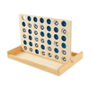 Wooden 4 in A Row Board Games 4 Connect Games for Travel Board Games Foldable Classic Family Fun Toy for Kids And Adults