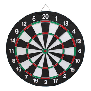 18in No Electronic Dart Board Set Classic Style Dartboard with 6pcs Plastic Darts Set UK And US Flag for Men&Ladies&Kids
