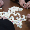 Custom Logo Deluxe Artistic Mahjong Set Luxury Expensive Travel Woodem Box Christmas Party Game American Mahjong Set