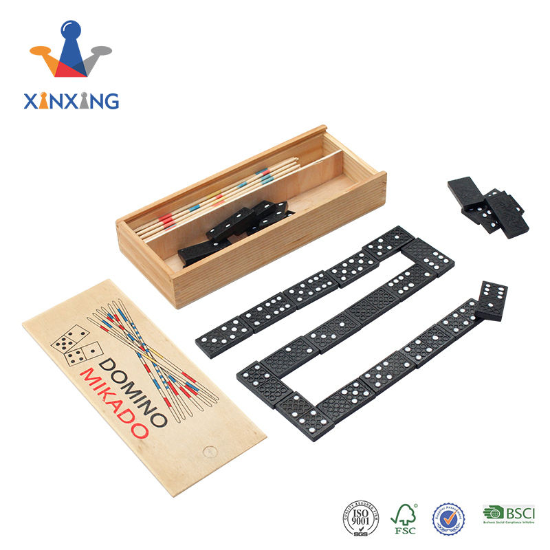 Desktop game Domino And Mikado Game Set.2 in 1 desktop games for kids ,mini toys..