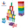 mini color Wooden Stacking Board Games Building Blocks for Kids Timber Tower block set.