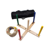 Wooden Ring Toss Game Set Throwing Game Indoor Outdoor Games for Kids & Adults,Includes Wood Base,Fun Family Or Friends Game