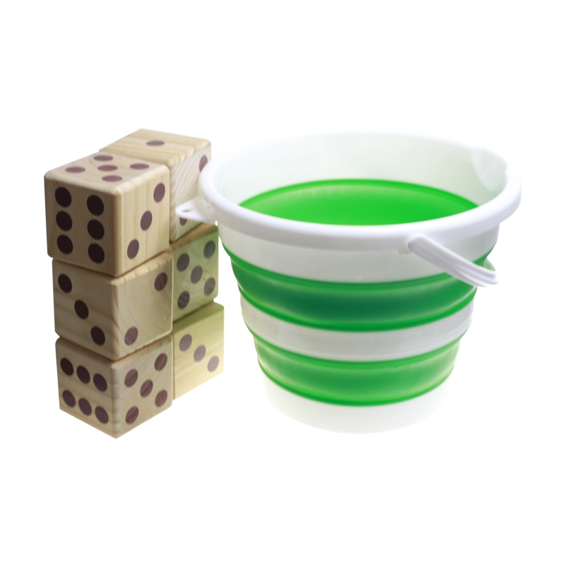 Dice Game Set for Adults, Kids, Families - Outdoor Wooden Dice Games Sets - Fun, Interactive Clean Family Games