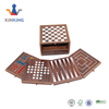 chess Board Game Set Deluxe 15 in 1 Tabletop board game Wood-accented Game Center with Storage