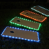 Cornhole Lights, 16 Colors Change Cornhole Board Edge Night Lights LED with Remote Control for Family Backyard Bean Bag Toss Cornhole Game, 2 Set