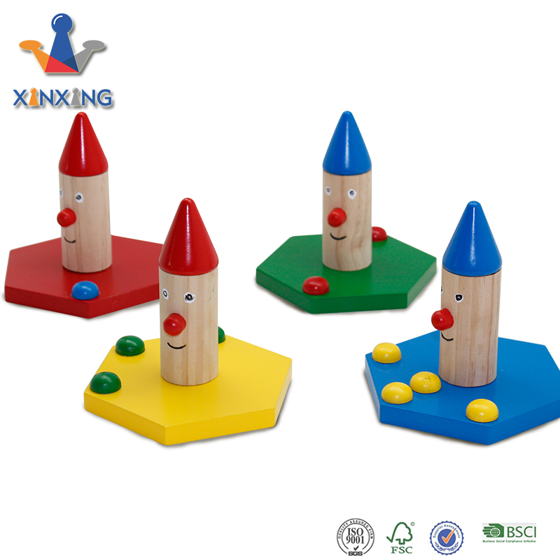 Ring Toss Game Indoor Outdoor Family Fun with 4 Wooden Zoo Animal Targets For Kids
