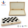 The International Chess Wooden Chess And Checkers Set with Portable Folding