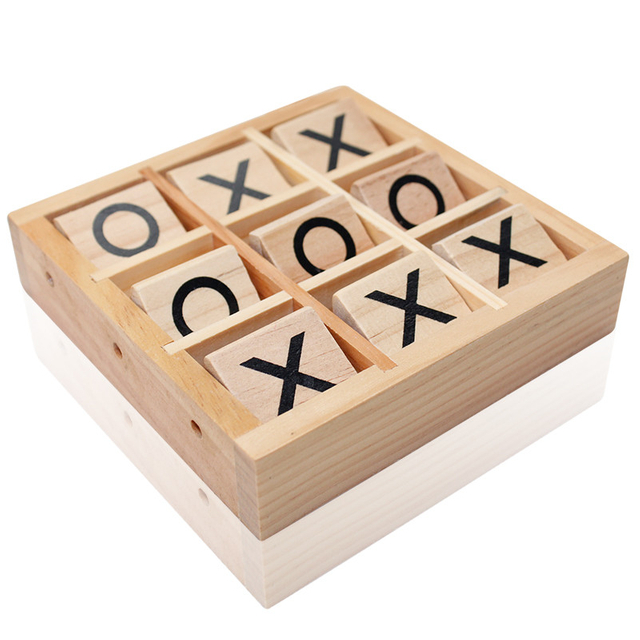 Wooden Tic Tac Toe , Indoor Game ,wooden board game 