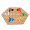 Wooden Chinese Checkers Board Game Set for Kids & Adults 