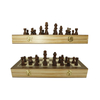 Wooden Chess Board With Chess Pieces The Popular TV Show Gambit Chess Board