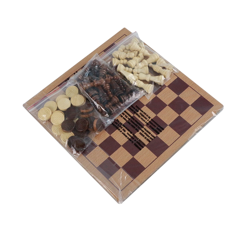 2 in 1 Wooden Board Games Chess Set for Adults And Kids for Party Family