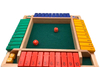 Wooden Shut The Box Indoor Dice Game Ideal for 2-4 Players Great Family Game Colorful 2020 Design Comfortable Felt smart Math Game for Kids 
