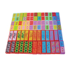 Wooden Board Game Tumbling Tower and Domino 2 games in 1 set with Animal Patterns for kids and Preschool