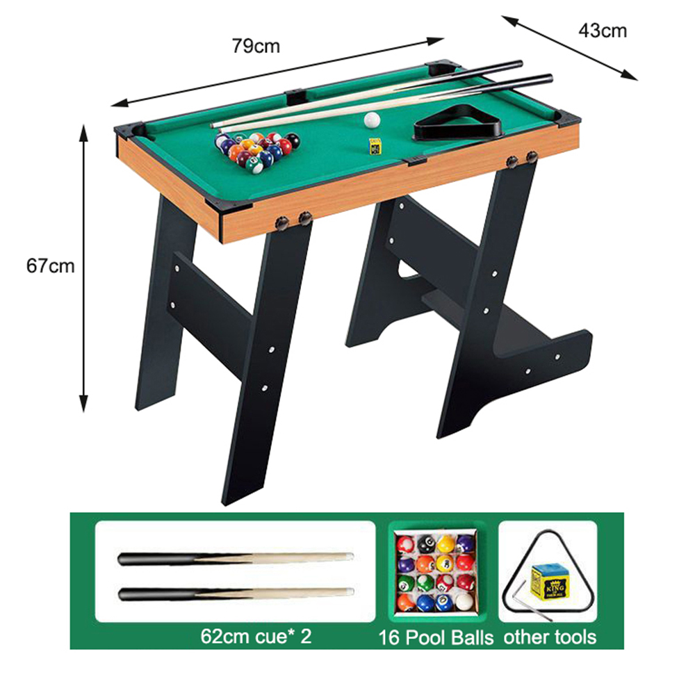 Mini Pool Table Top Games 36-Inch Tabletop Billiards Table Set with 16 Pool Balls 2 Cues 1 Triangle Rack 2 Chalks & 1 Brush