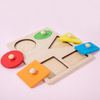 Wooden Shape Puzzle Educational Learning Shapes PegToys for 3+ Years Old Preschool Montessori Toy