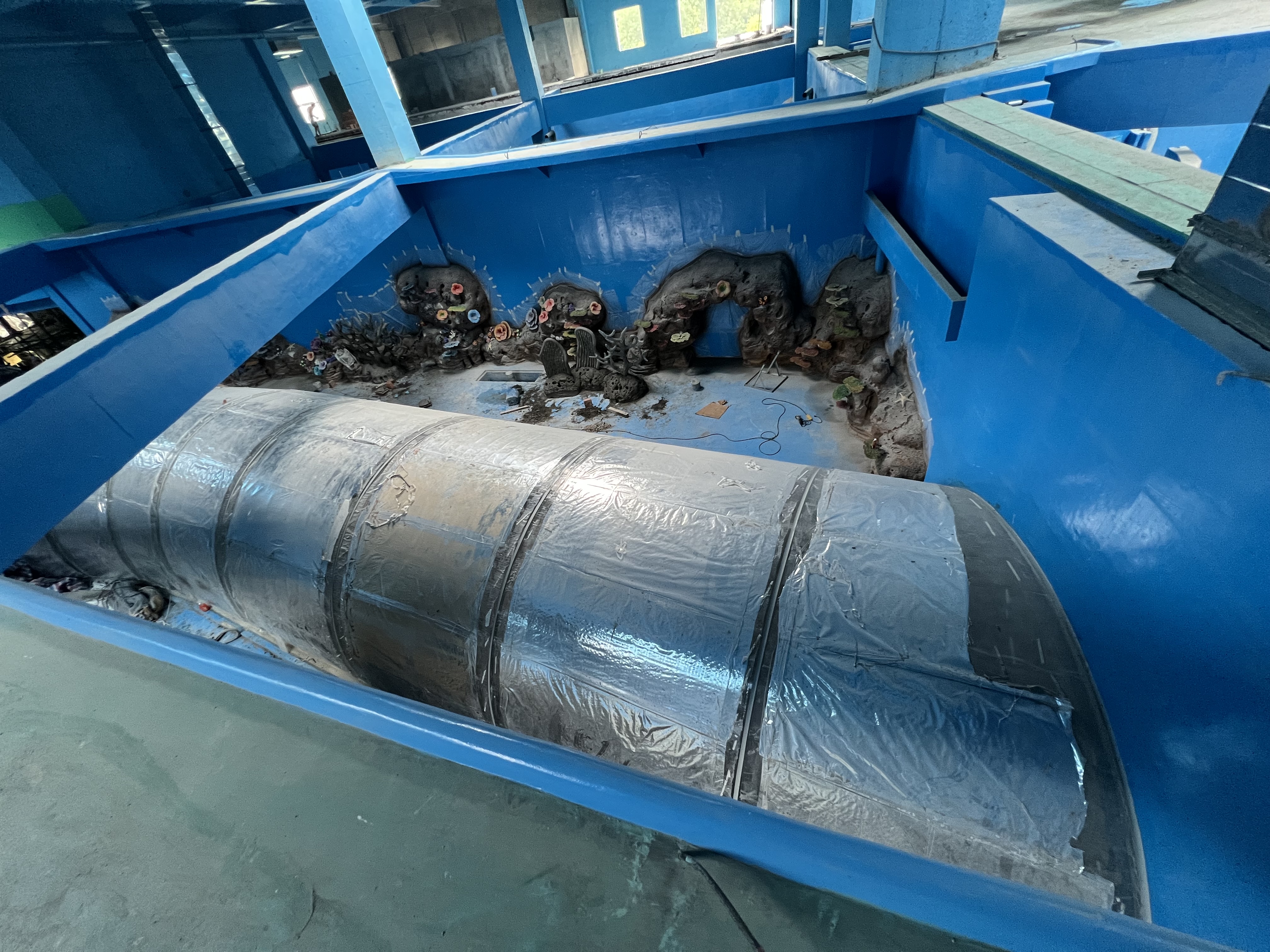 Akrila tunela akvario - fabriko