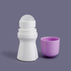 Fashionable colorful free sample empty 50ml roll on deodorant bottle,ball for the deodorant bottle,cosmetics roll on bottle