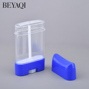 OEM Vente Chaude 75g Vide Plastique Cosmétiques Désodorisant Bar Conteneur Pp Pe PS Top Remplissage Solide Solaire Bar Bouteille