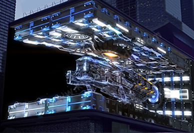 لوحات إعلانية ثلاثية الأبعاد - موضوع مكوك الفضاء