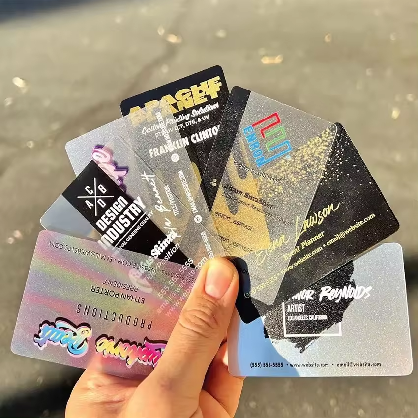 การใช้งานบัตร PVC PET ฝ้าใส
