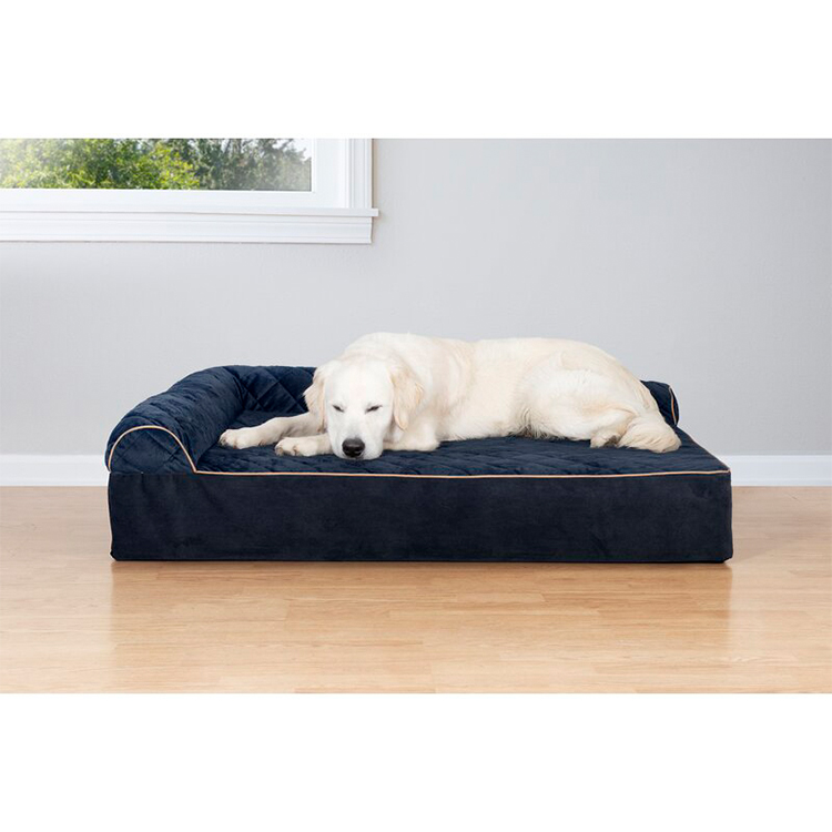 Wholesale Luxury Memory Foam Modern Soft Square Pet Square Pet EDM Dog Bed