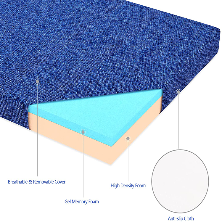 foldable mattress queen in a box memory foam is infused with cooling gel foam