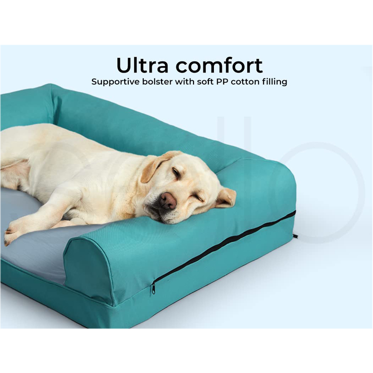Waterproof Ultra Comfortable Cooling Dog Bed with Anti-slip Bottom