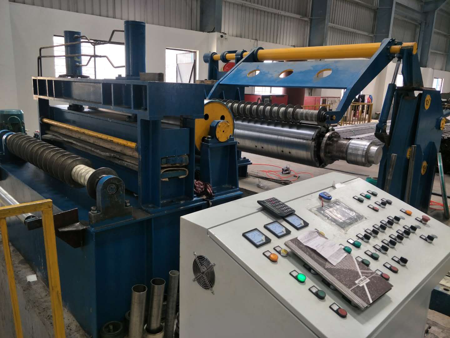 High speed slitting line