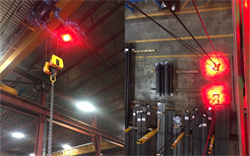 Voyants lumineux de charge de grue